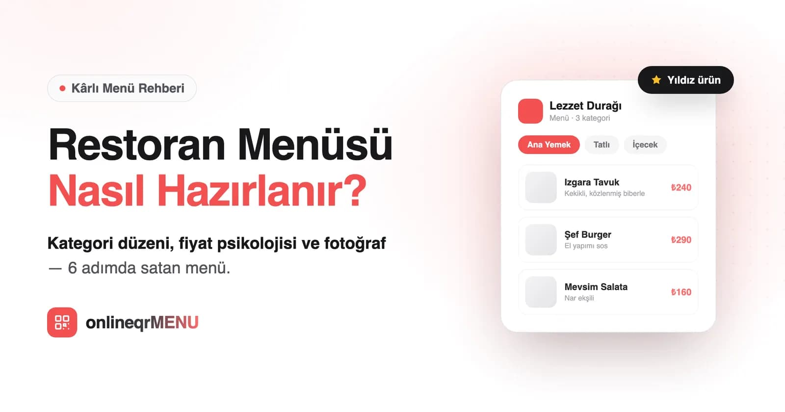 Restoran Menüsü Nasıl Hazırlanır? Kârlı Menü Rehberi